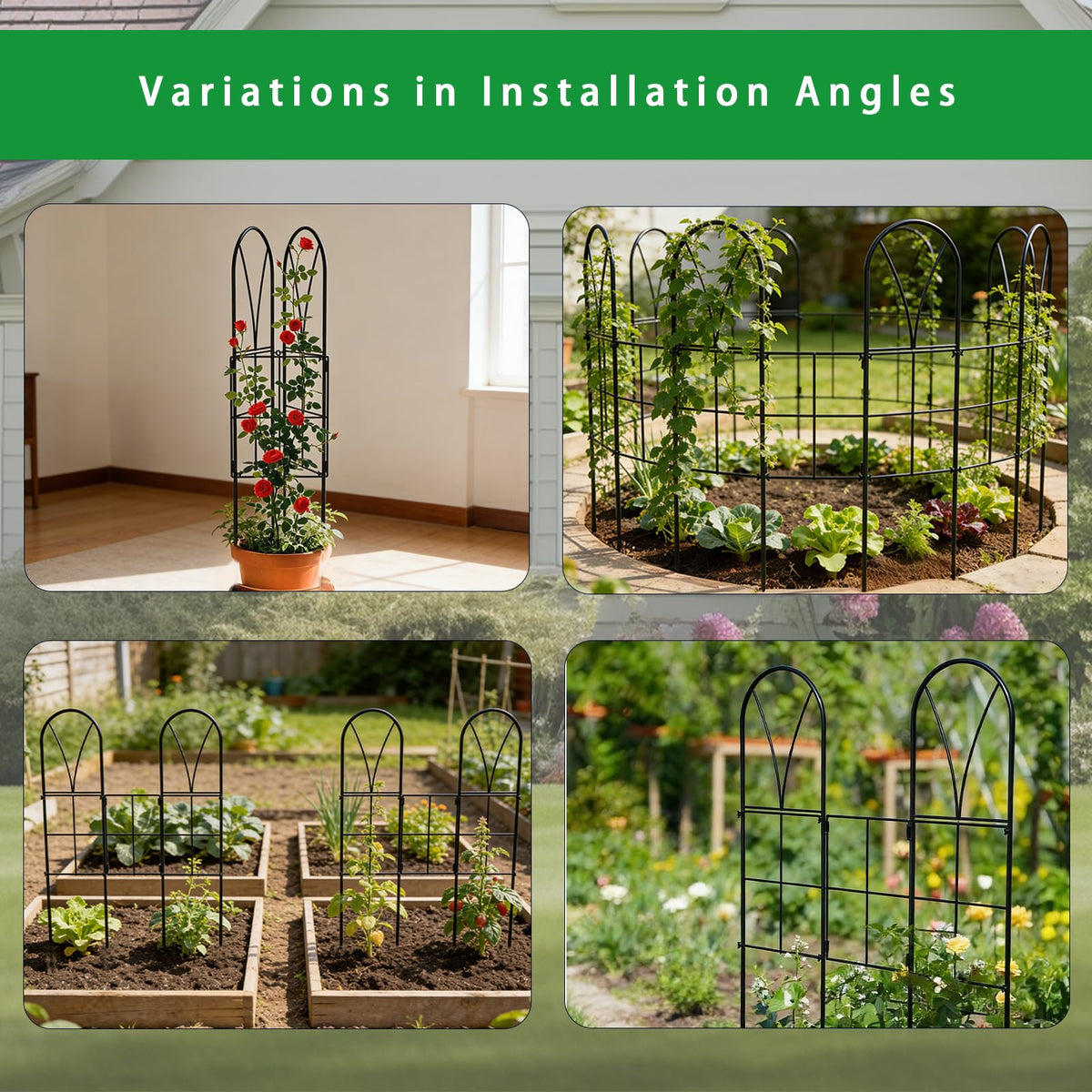 SprintGy multi-functional garden trellis organizes pots and climbers while maximizing space.