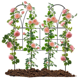 SprintGy metal garden trellis rose-support 45-inch provides sturdy climbing plant support.