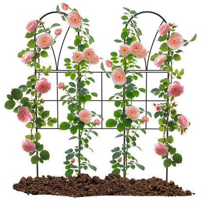 SprintGy metal garden trellis rose-support 45-inch provides sturdy climbing plant support.