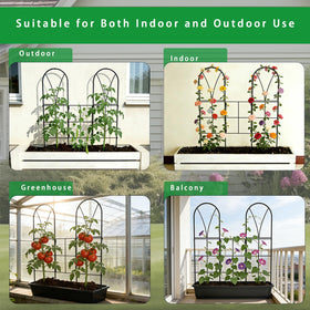 SprintGy weatherproof trellis withstands rain and wind while keeping plants tidy.