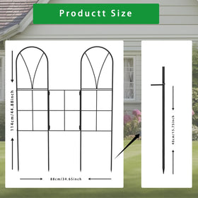 SprintGy two-pack outdoor trellis supports vines and vegetables, ideal for compact spaces.