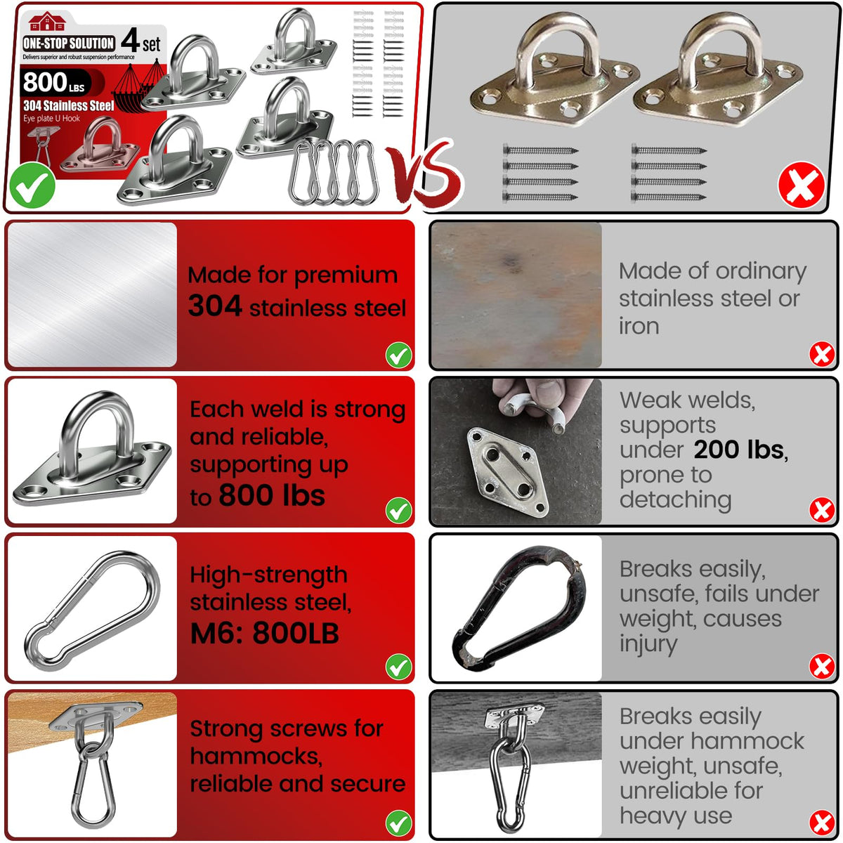 Sprookber hammock hanging kit ready for indoors or outdoors installations