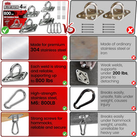 Sprookber hammock hanging kit ready for indoors or outdoors installations