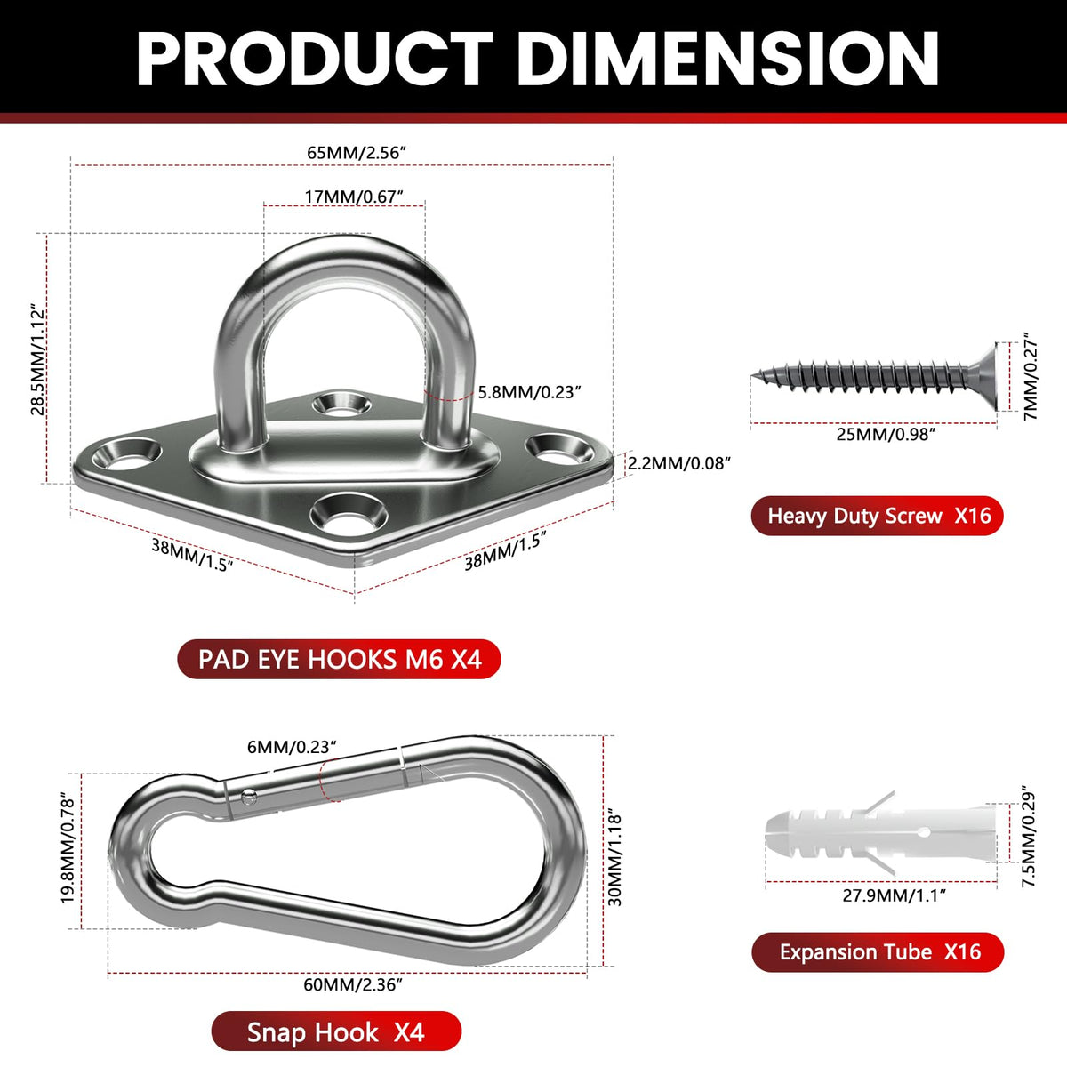 Sprookber plant hanger hardware ideal for ceilings and verandas