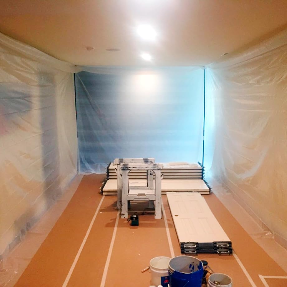 SPROS dust-protection sheeting creates quick, portable shielding for tasks.
