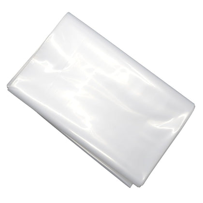 SPROS plastic sheeting 3.15 mil clear film roll shields surfaces from dust and moisture.