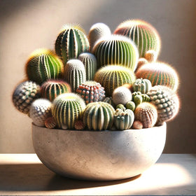 Sprouticus Maximus Seeds Cactus Mix on windowsill promotes bright, space-saving greenery.