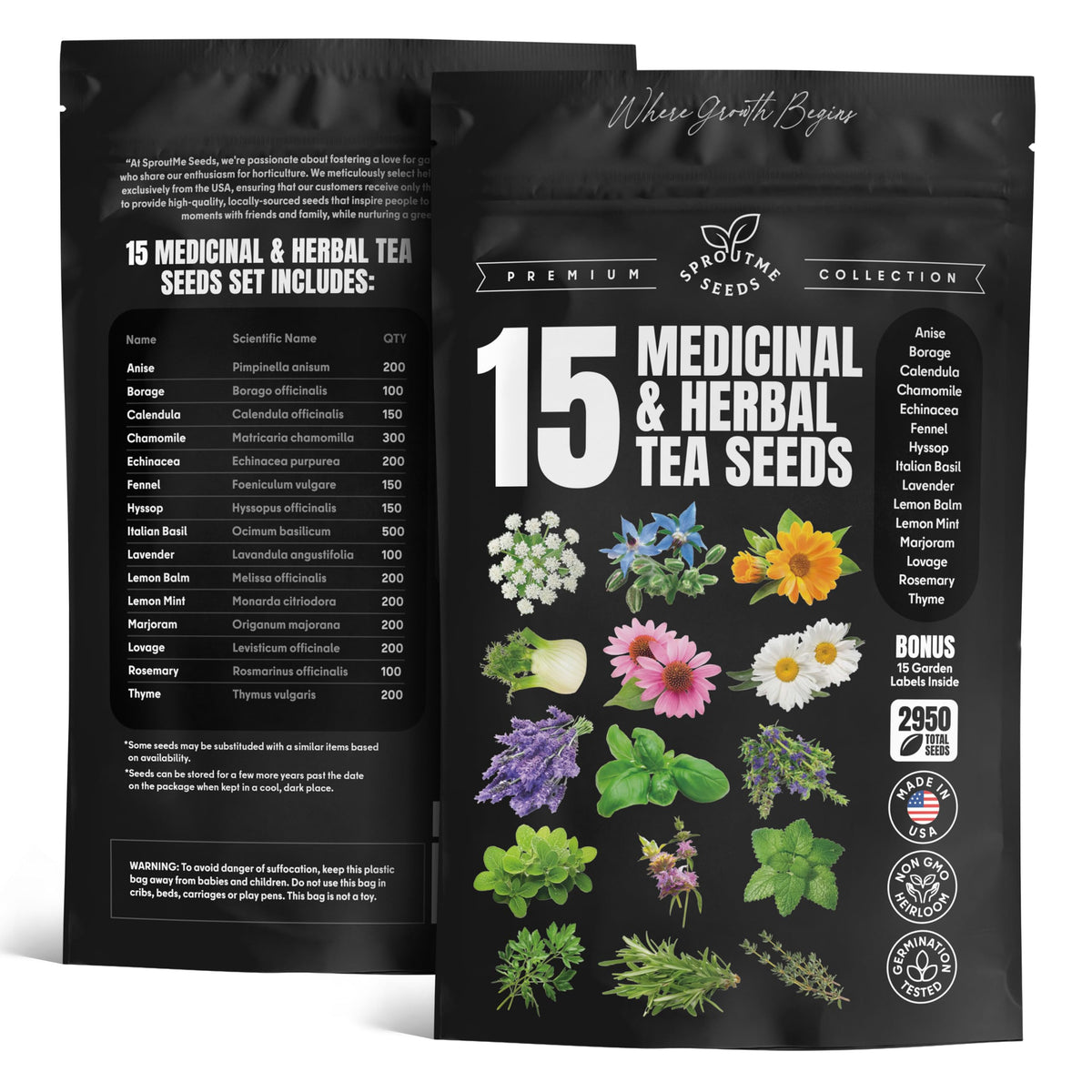 SPROUTME SEEDS fennel seeds for culinary use and garden aromatics