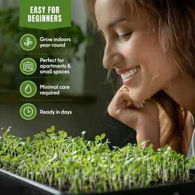 SproutMe Seeds pea sprouts deliver crunchy, sweet accents for salads
