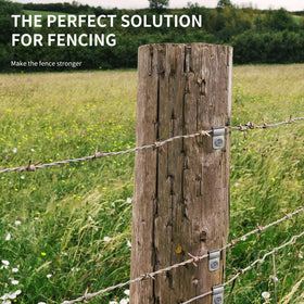 Sptchapn clamps for vinyl wood metal posts enable versatile fencing