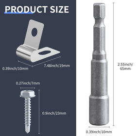 Sptchapn stainless steel clamps closeup highlights rust resistance and durable construction