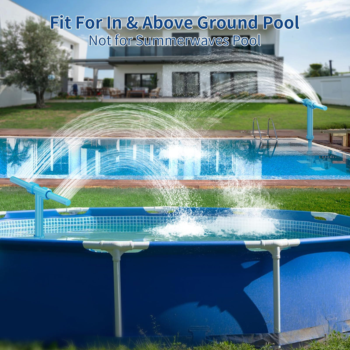 Spyong Pool Fountain durable corrosion-resistant materials ensure long outdoor use.