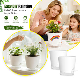 SQKH plant pots white-modern-design enhances any room setup.
