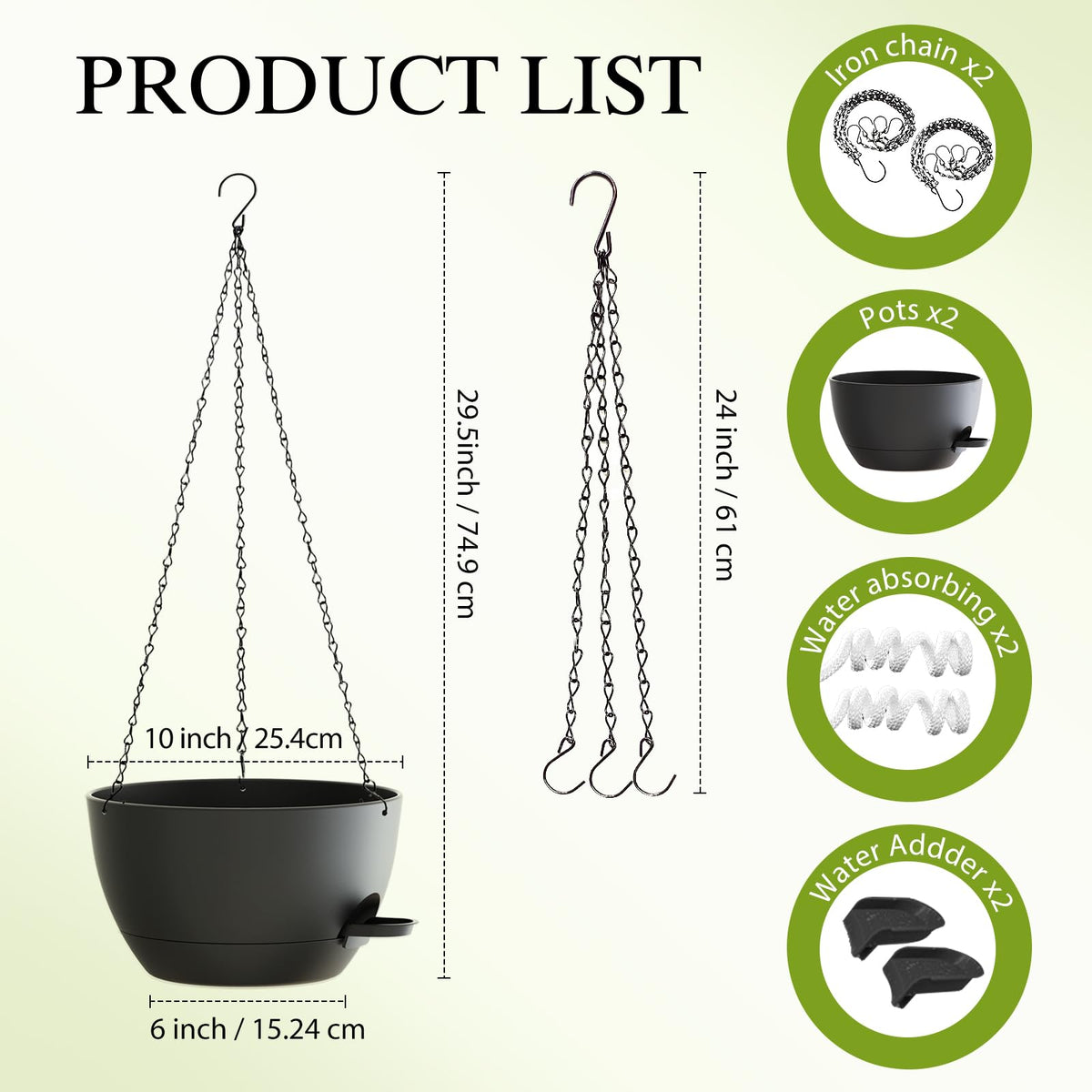 SQKH self-watering planter with removable saucer for effortless moisture management.