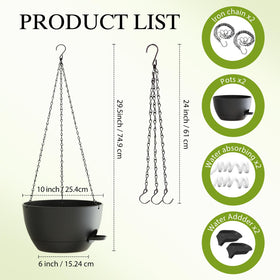 SQKH self-watering planter with removable saucer for effortless moisture management.
