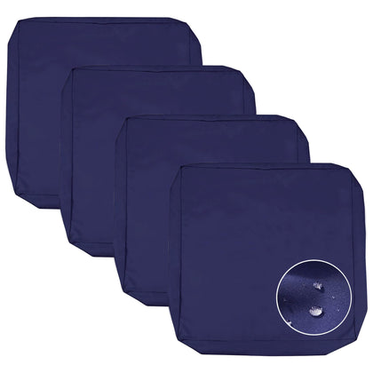 Sqodok blue patio cushion cover 24x24; waterproof protection for outdoor cushions.