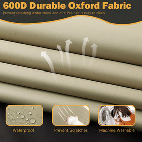 Sqodok outdoor cushion cover on sofa, weather protection in use