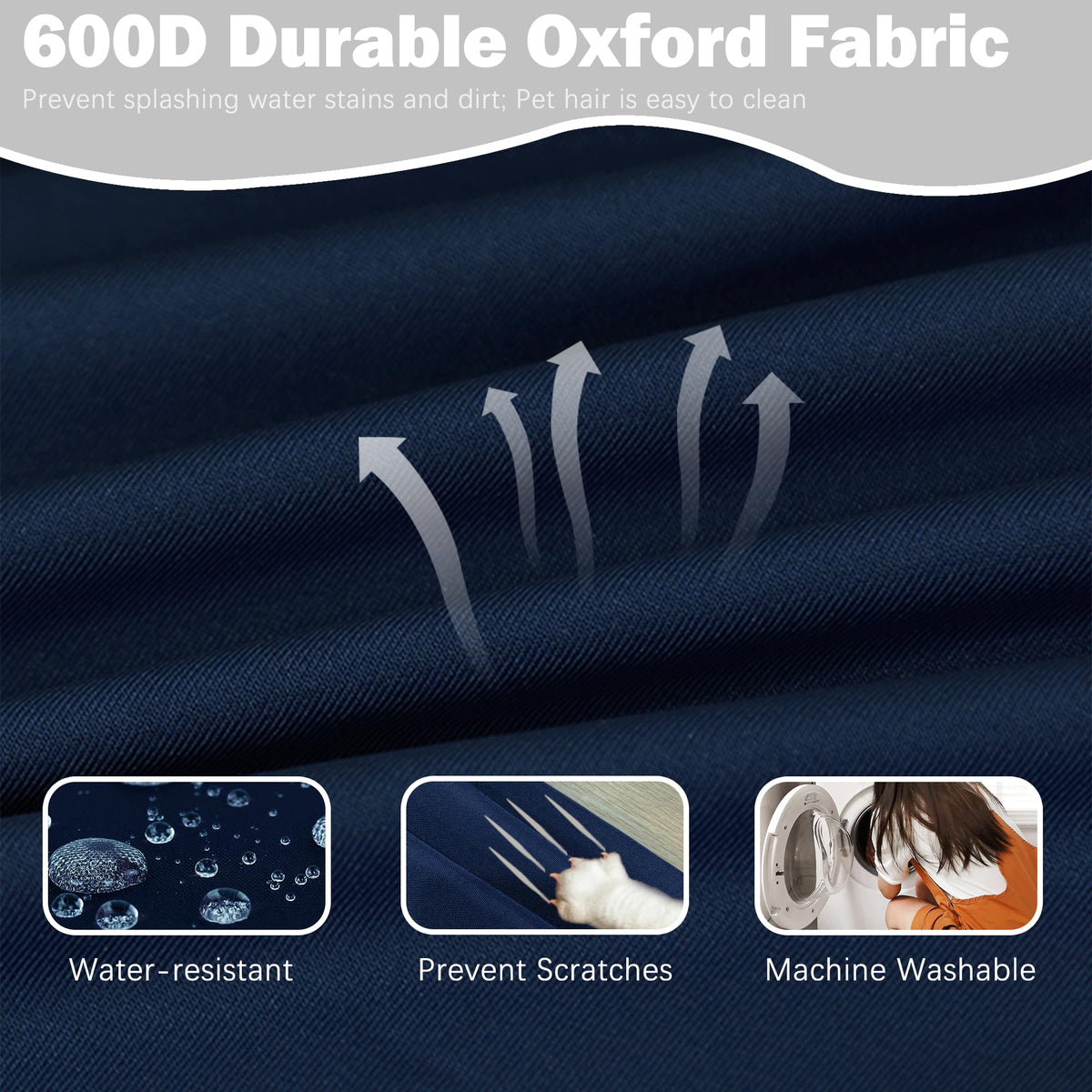 Sqodok Papasan blue cover fits 50-55 inch cushions for versatile setups