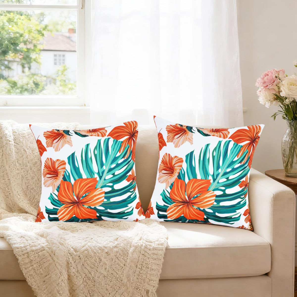 SquarePie easy-care pillow covers, machine wash cold and tumble dry low.