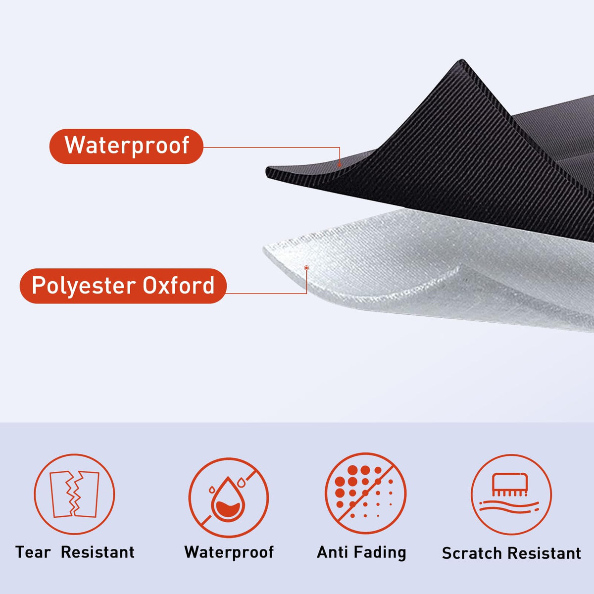 SquarePie waterproof canvas pillow cover protecting cushions from splashes and stains.
