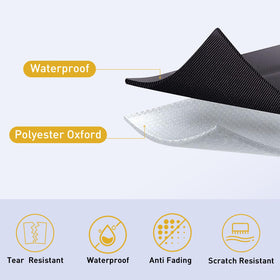 SquarePie waterproof outdoor pillow cover close-up showing material texture and finish.