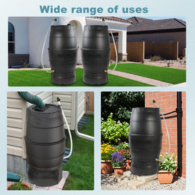 SQUEEZE master flatback water storage barrel mounted beside your home