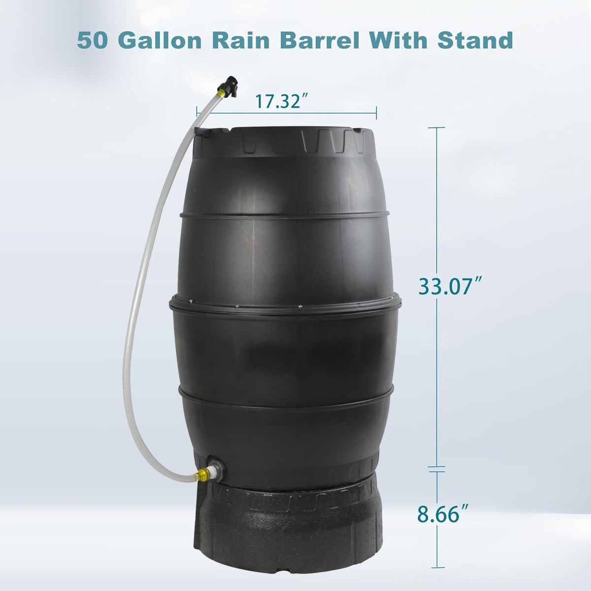 SQUEEZE master barrel with mesh lid to keep debris out and mosquitoes away