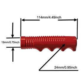 Non-slip rubber grip texture from SquEqu for toddlers’ trikes.