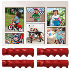 SquEqu grips compatible with Radio Flyer tricycles for easy upgrade.