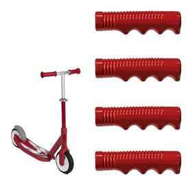 SquEqu toddler tricycle grips in use on handlebars during ride.