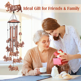 SRDJXY Corgi wind chime bells and tubes create soothing, harmonious melodies.