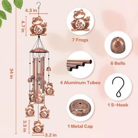 SRDJXY delicate bells create light chimes in gentle wind.