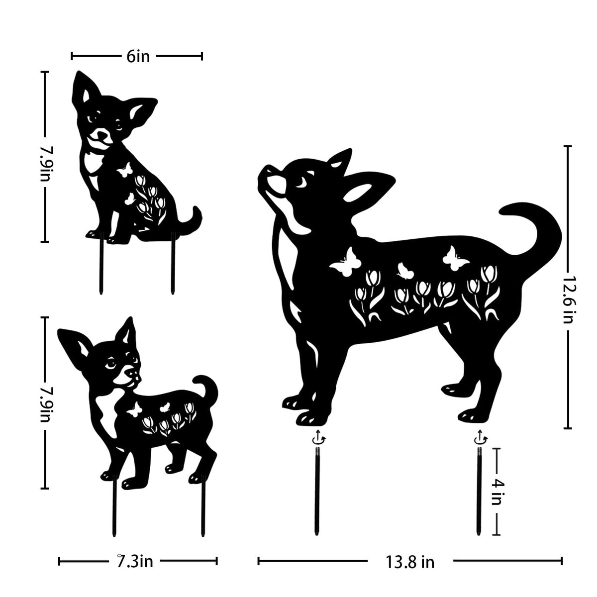 SRDJXY durable metal garden decor stands up to all weather