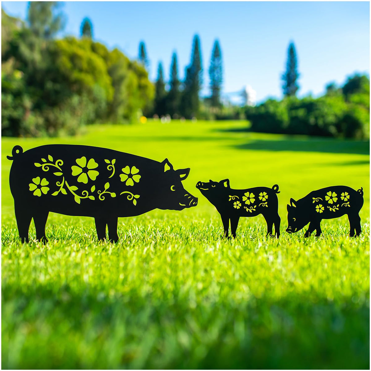 SRDJXY pig stake installs easily for quick garden updates
