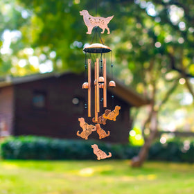 SRDJXY Golden Retriever Wind Chime gift-ready packaging creates thoughtful present for dog lovers.