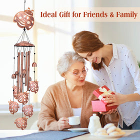 SRDJXY Ladybug wind chimes aluminum tubes produce crisp, pleasant tones.