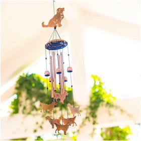 SRDJXY Memorial gift wind chime with beloved dog design