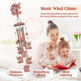 SRDJXY wind chime S-shaped hook enables easy hanging and secure display