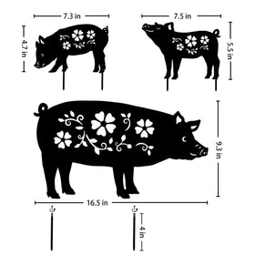 SRDJXY pig outdoor garden ornament for sunlit courtyards