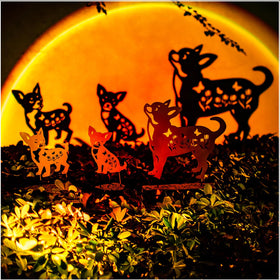 SRDJXY weather-resistant dog garden stake stays vibrant year-round