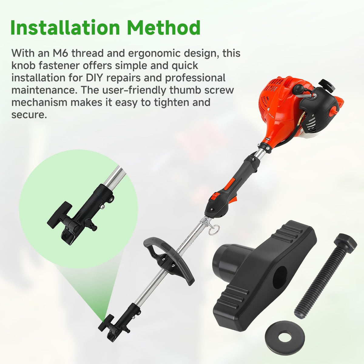 SRIAOO Shindaiwa compatibility badge on product.