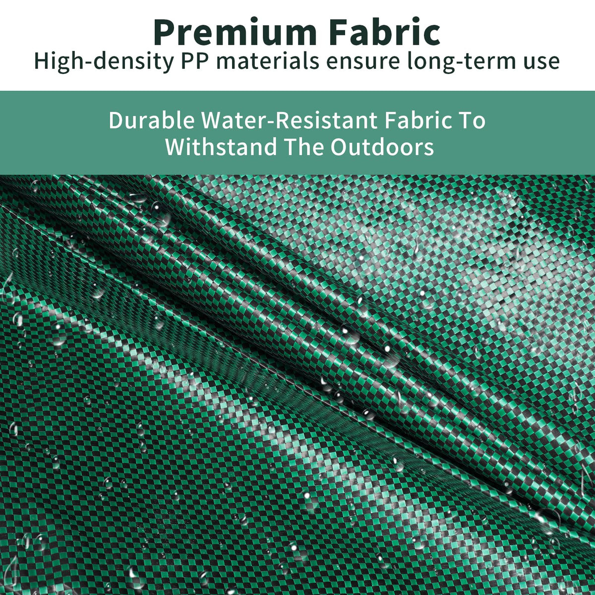 Srkmxzr durable woven polypropylene bags resist tears and water for outdoor cleanup.