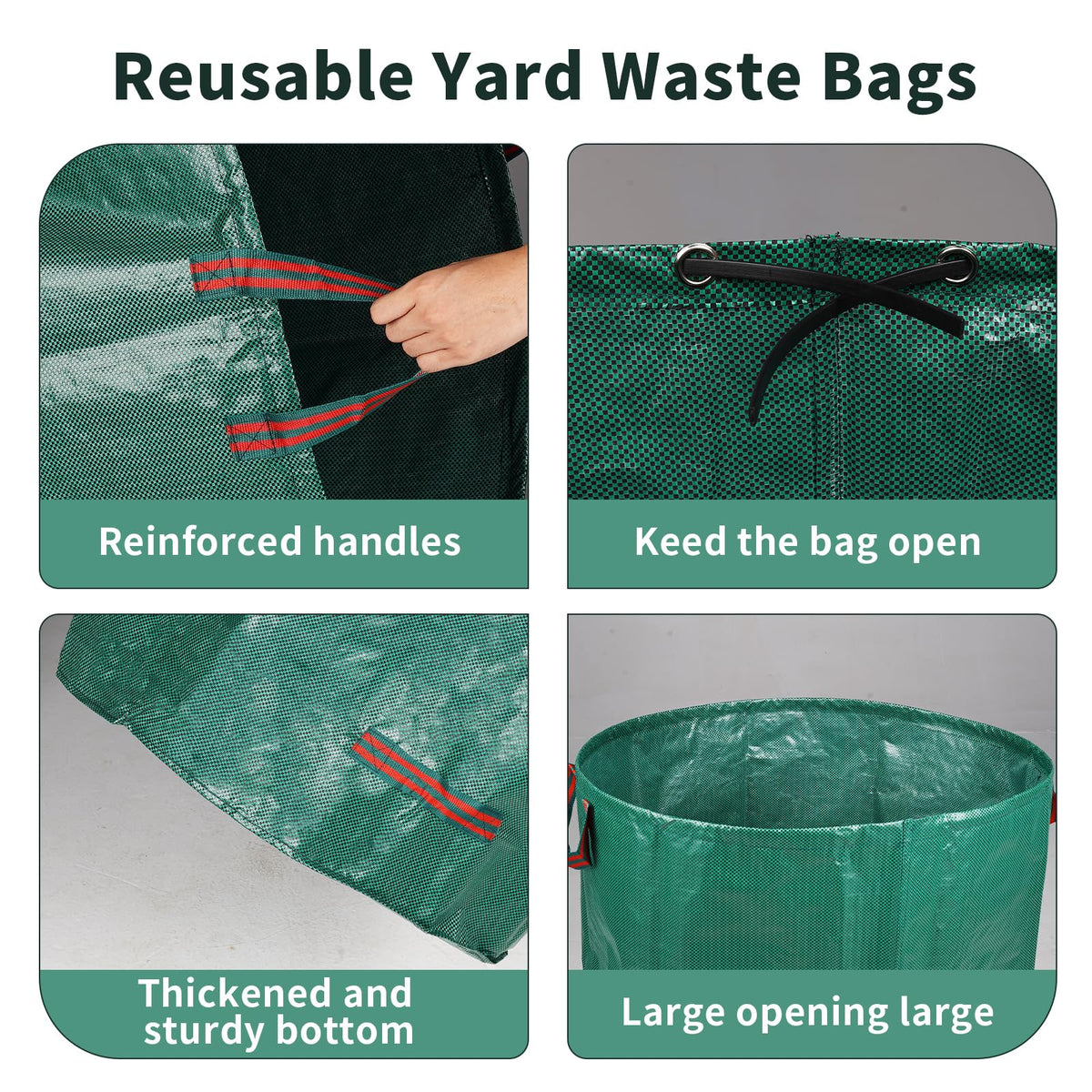 Srkmxzr reusable foldable garden bags save money and reduce waste.