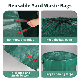 Srkmxzr reusable foldable garden bags save money and reduce waste.