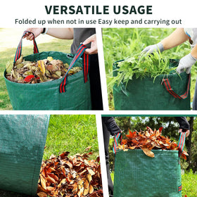 Srkmxzr versatile bags handle leaves, weeds, compost, toys, or camping trash.