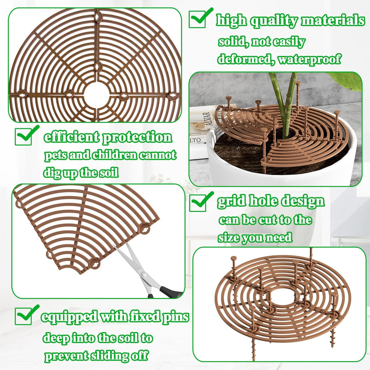 Srmayyi ABS plastic digging stopper highlights durability and longevity.