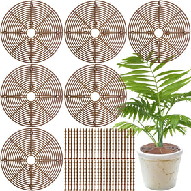 Srmayyi 11.8-inch plant pot grid on a pot, breathable soil ready.
