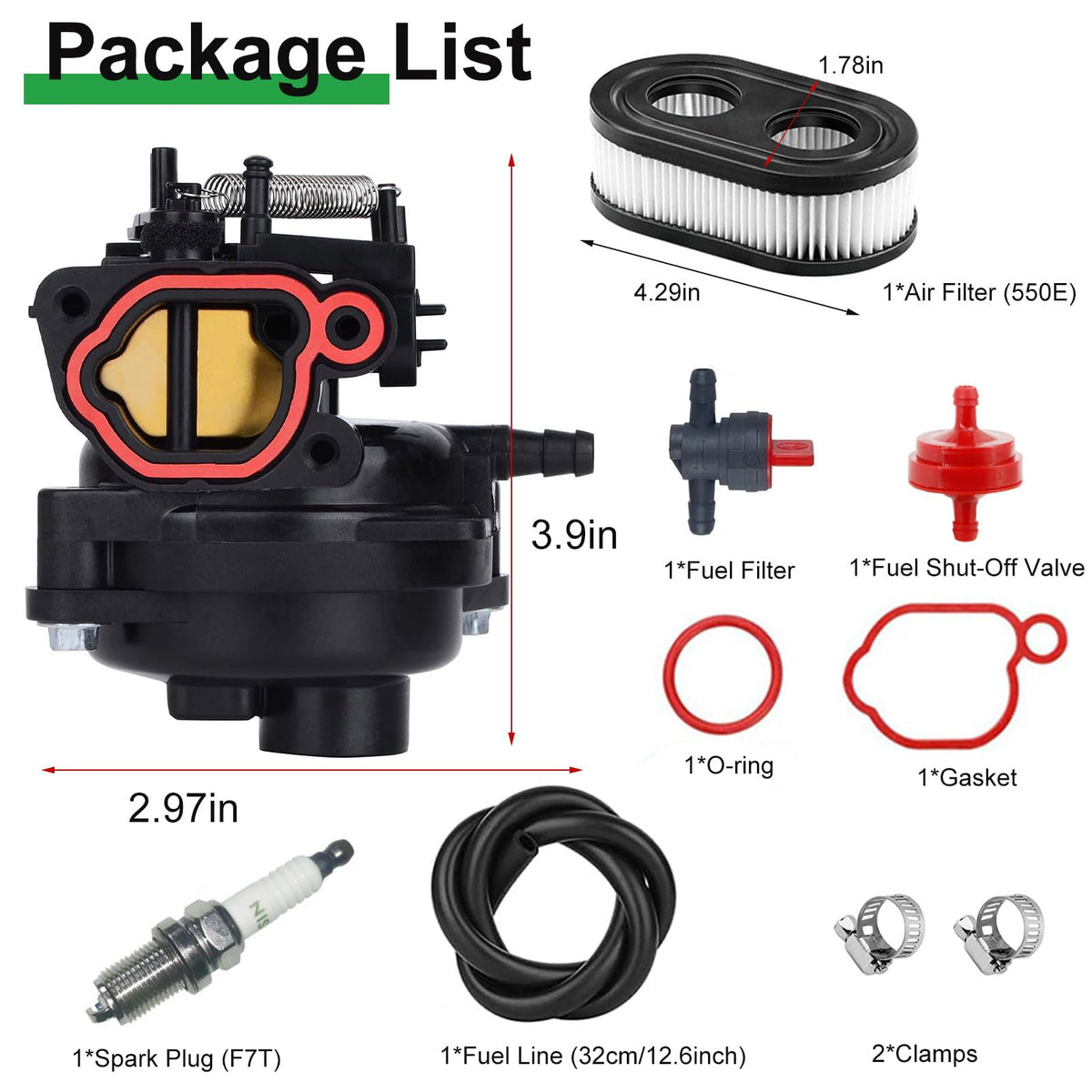 Sruchy 799584 fuel line for secure, steady fuel delivery.