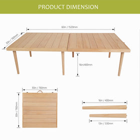 SRYBLT boho low picnic table folding legs enables easy storage after gatherings