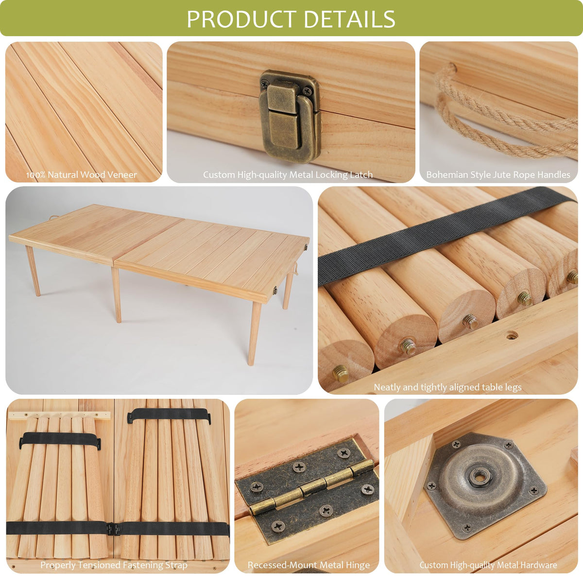 SRYBLT boho low picnic table weather-resistant coating protects surface outdoors